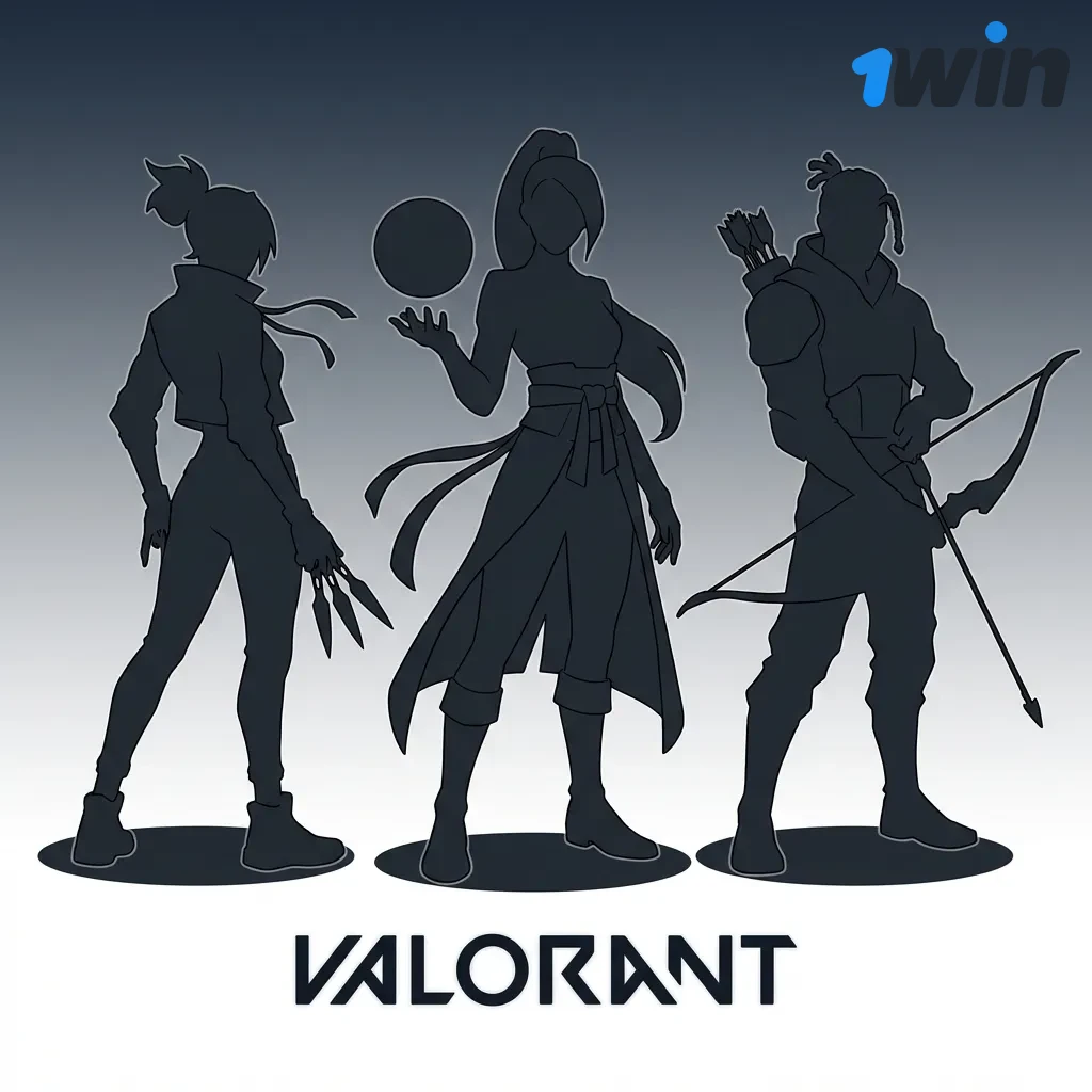 Valorant tactical shooter game with agents using abilities in competitive esports match with colorful special effects